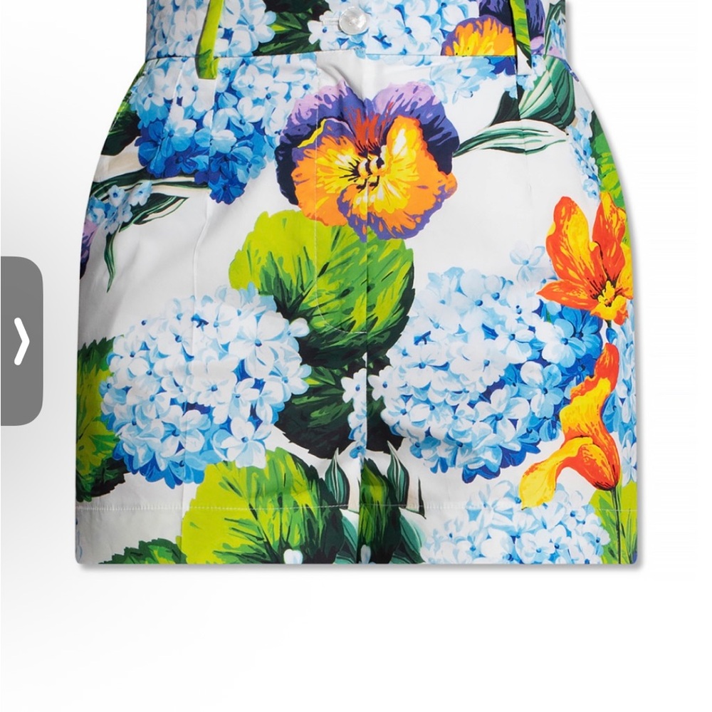 Dolce & Gabbana Multicolor Floral High Waist Shorts